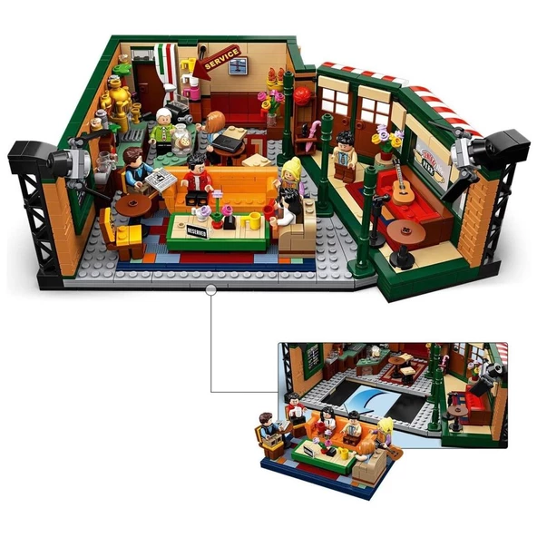 LEGO Ideas 21319 Central Perk Cafe Set (1070 Parça) - Resim 7