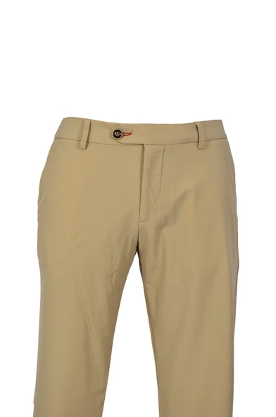 Cengiz İnler Düğmeli Yan Cep Slim Fit Düz Erkek Paraşüt Pantolon ürün görseli 1