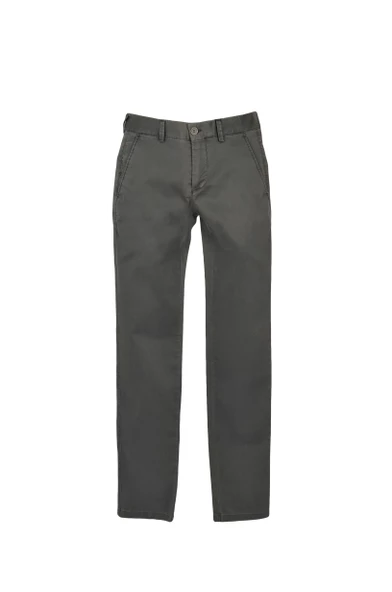Cengiz İnler Fermuarlı Yan Cep İnce Çizgili Slim Fit Erkek Kanvas Pantolon ürün görseli 1