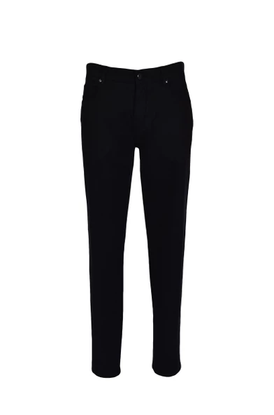 Cengiz İnler Yan Fermuarlı Dik Çizgili Slim Fit Erkek Kanvas Pantolon ürün görseli 1
