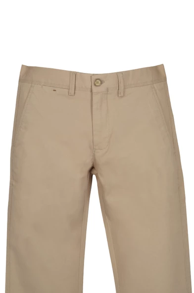 Cengiz İnler Fermuarlı Yan Cep Armürlü  Slim Fit Erkek Kanvas Pantolon ürün görseli 1