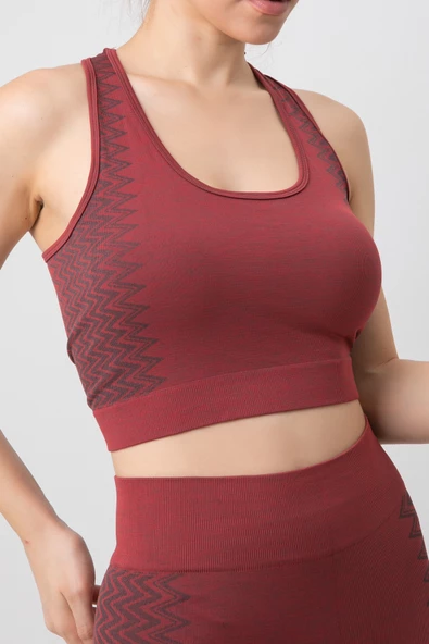 DoReMi Seamless Çapraz Kalın Askılı Spor Sütyen - Resim 5