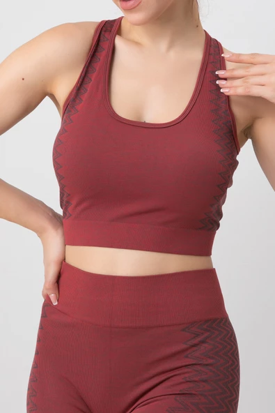 DoReMi Seamless Çapraz Kalın Askılı Spor Sütyen - Resim 2