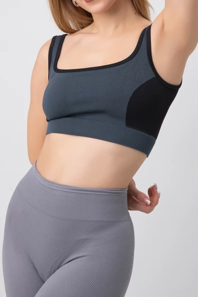 DoReMi Seamless Fitilli Kalın Askılı Spor Sütyen ürün görseli 1