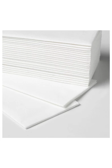 IKEA Mottaga Beyaz 38x38 Cm Peçete 25 Adet - Resim 3
