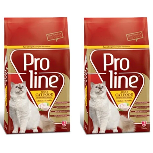 Pro Line Cat Adult Tavuklu Yetişkin Kedi Maması 1,5 Kg* 2 Adet ürün görseli 1