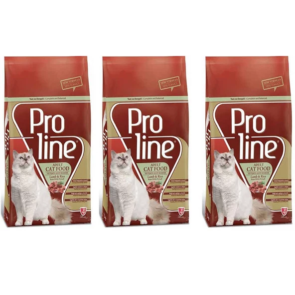 Pro Line Kuzulu Yetişkin Kedi Kuru Maması 1,5 Kg 3 Adet ürün görseli 1