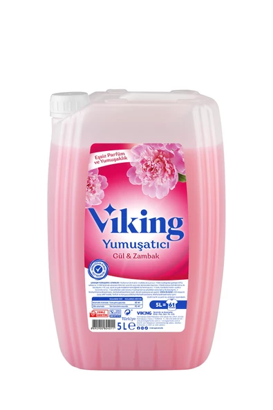 Viking Çamaşır Yumuşatıcısı Gül & Zambak 5 Litre 2 Adet ürün görseli 1