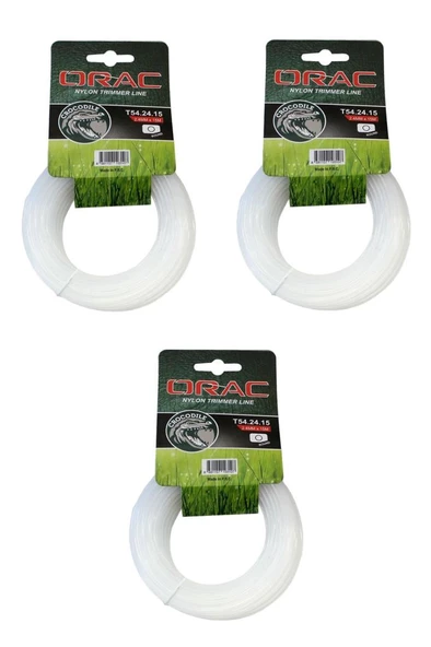 Orac Misina Yuvarlak 2.4mm 15 m Crocodile Beyaz 3 Adet ürün görseli 1