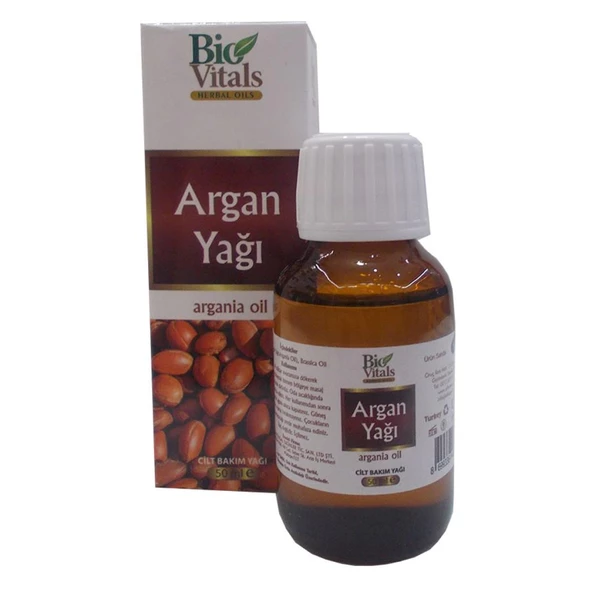 Bio Vitals Argan Cilt Bakım Yağı 50ML Doğal Argania Brassia Oil ürün görseli 1