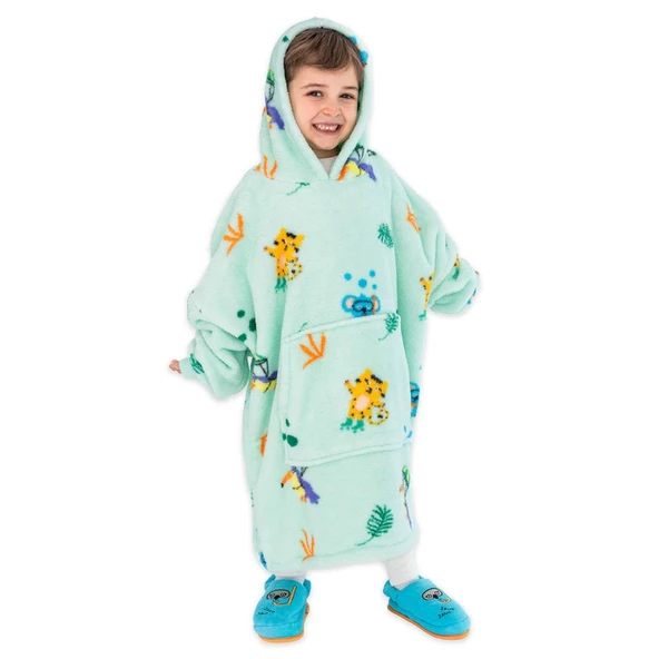 Milk&Moo Giyilebilir Çocuk Battaniye Jungle Friends ürün görseli 1