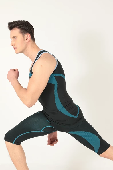 Sporcu Gym Seamless Dikişsiz Erkek Spor Atlet ürün görseli 1