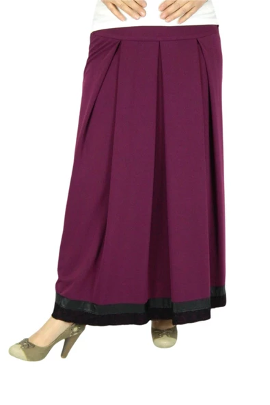 Kadın Mor Uzun Etek SZ16K2745 - Resim 2