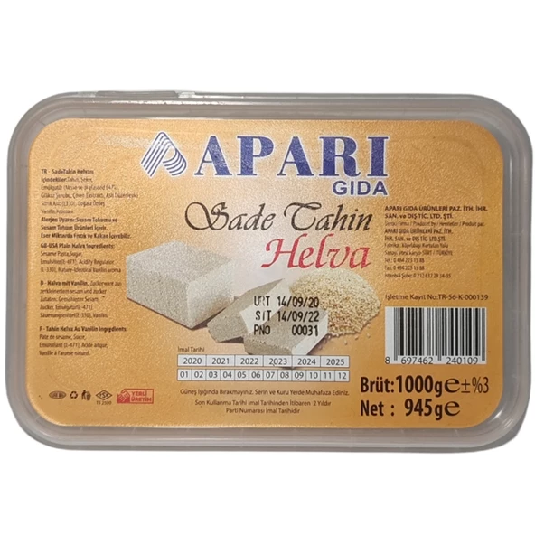 Siirt Helvası Sade 650 Gr Net ürün görseli 1