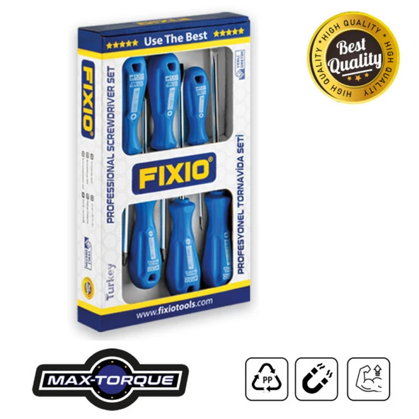 Fixio FD7000 7 Parça Tornavida Takımı/Seti (4xDüz/3xYıldız) ürün görseli 1