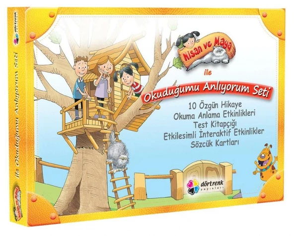 Dörtrenk 2. ve 3. Sınıf Nisan ve Maya ile Okuduğumu Anlıyorum Hikaye Seti 10 Kitap ürün görseli 1