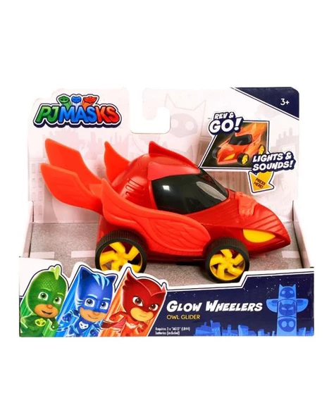 Pijamaskeliler Glow Wheelers Baykuş Planörü JPL95670 ürün görseli 1
