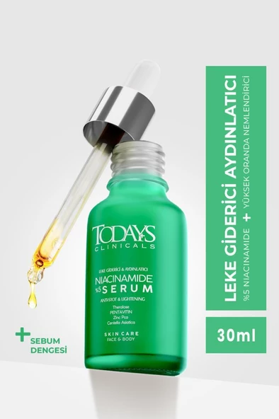 TODAYS CLİNİCALS %5 Niacinamide + Aydınlatıcı Serum + Centella Asiatica + Zinc Pca ürün görseli 1