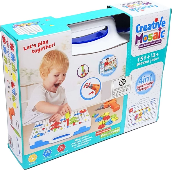 Başel Toys Creative Mosaic Puzzle 151 Parça - Resim 2