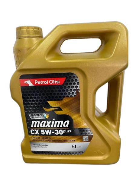 PETROL OFİSİ MAXİMA CX 5W30 PLUS 5 L C2/C3 DPF ONAYLI ürün görseli 1