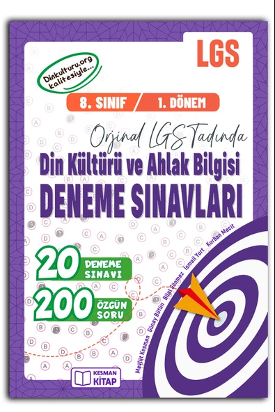 8.Sınıf LGS Din Kültürü ve Ahlak Bilgisi Deneme Sınavları (1.Dönem) ürün görseli 1