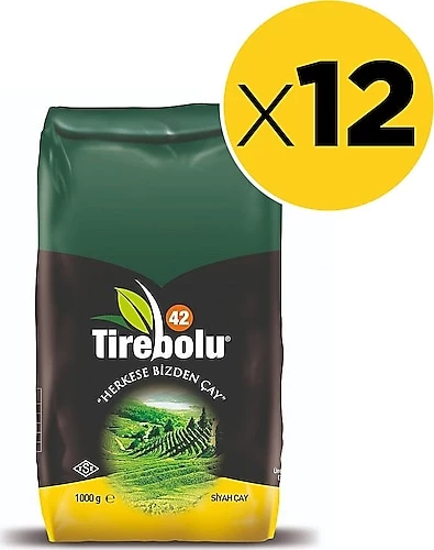 Tirebolu 42 Özel Üretim 1 kg 12'li Siyah Çay ürün görseli 1