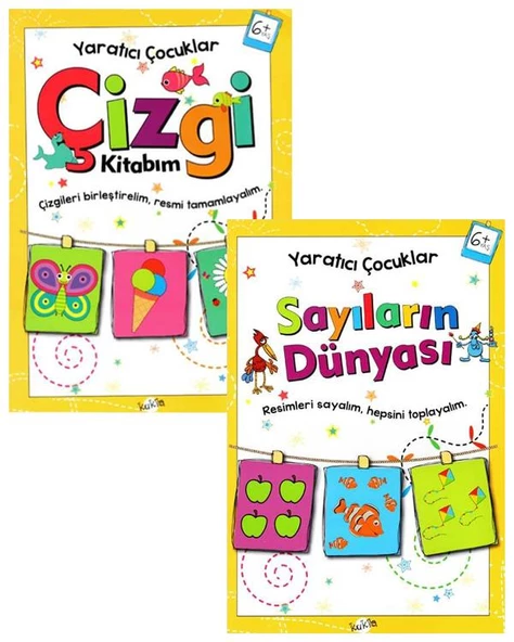 Yaratıcı Çocuklar Sayıların Dünyası ve Çizgi Kitabım 2li Set ürün görseli 1