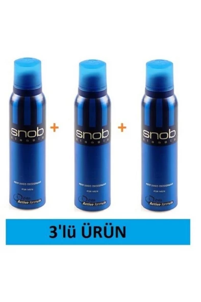 Classic Deodorant 150ml 3 Adet - Resim 2