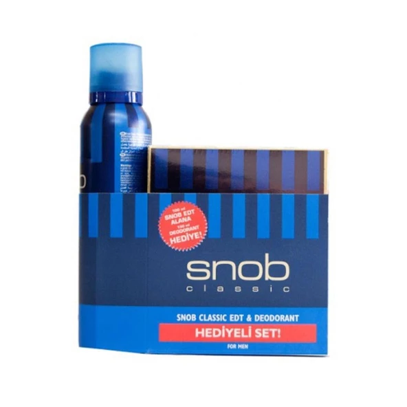 Orıjınal Snop Classic Edt Erkek Parfümü 100 Ml +Snop Deodorant 150 Ml ürün görseli 1