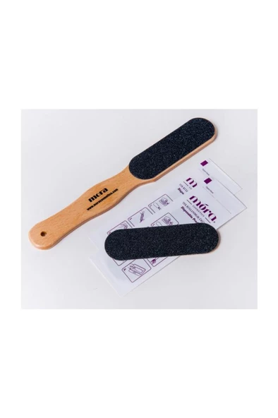 Ahşap Topuk Törpüsü-pedikür Spatulası + 5 Adet Törpü Kağıdı ürün görseli 1