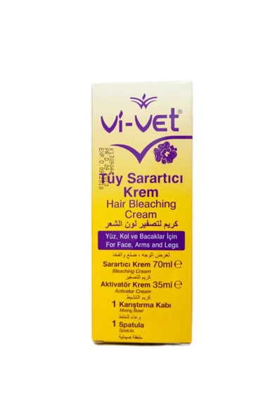 Vivet Tüy Sarartıcı Krem 35 Ml +70 Ml Paket ürün görseli 1