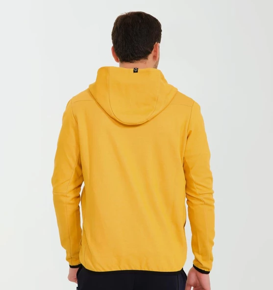 Nors Njord Kapüşonlu Sweatshirt Hardal - Resim 3