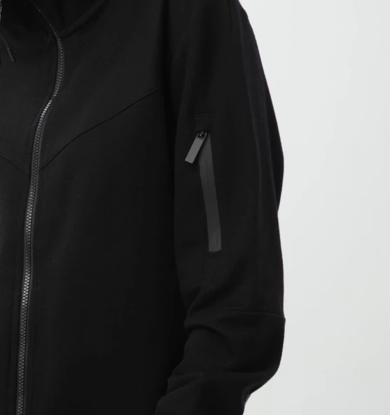 Nors Njord Kapüşonlu Sweatshirt Siyah - Resim 10
