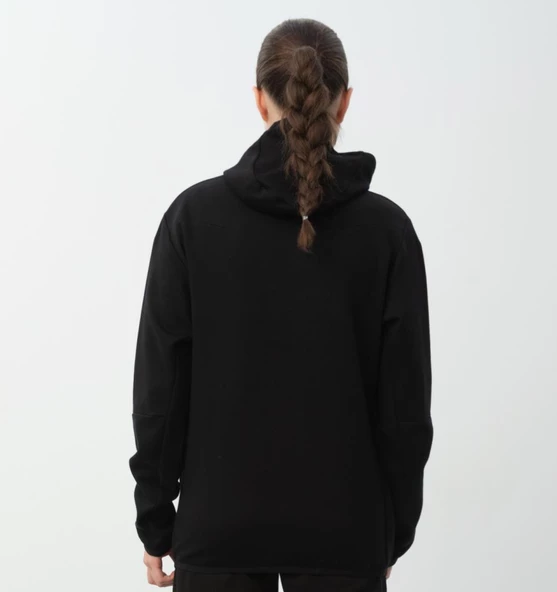 Nors Njord Kapüşonlu Sweatshirt Siyah - Resim 8
