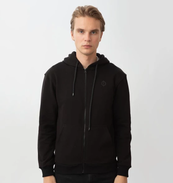 Nors Aesir Kapüşonlu Sweatshirt Siyah ürün görseli 1