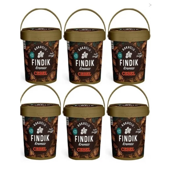 CEBEL FINDIK KREMASI 900GR KAKAOLU KOVA*6 ADET ürün görseli 1