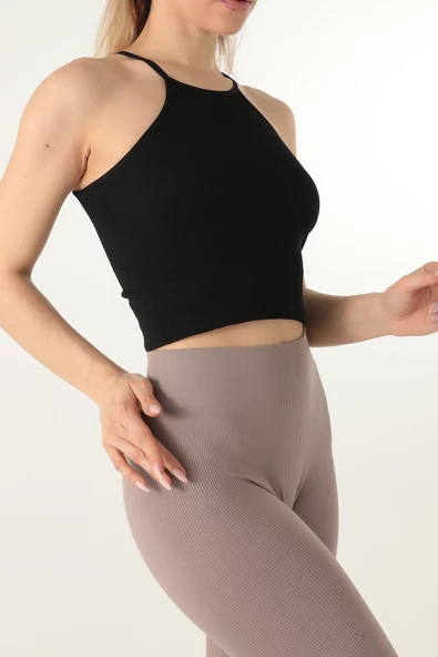DoReMi Seamless Örme Halter Yaka Büstiyer ürün görseli 1