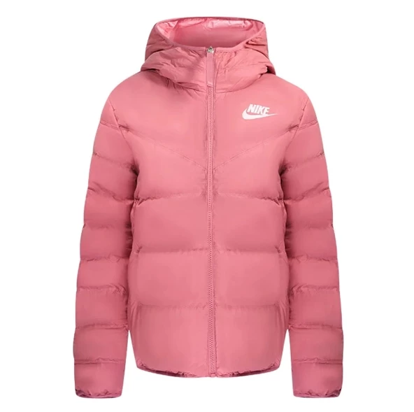 NIKE PEMBE ÇİFT TARAFLI ŞIŞME CEKET - Resim 3
