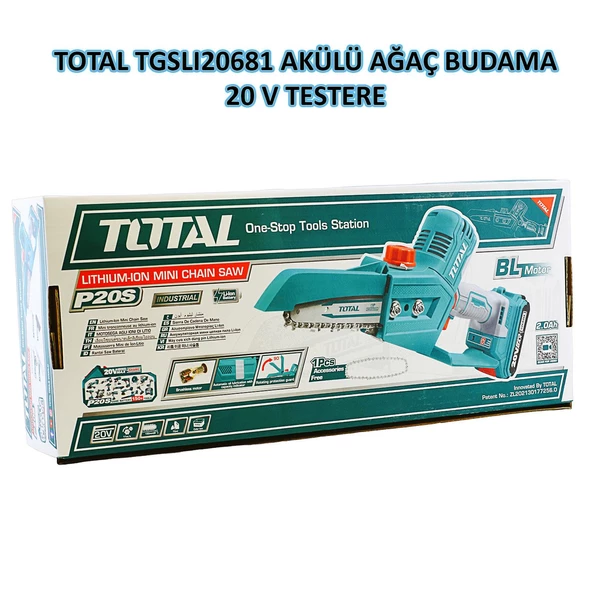 Total TGSLI20681 Çift Akülü Zincirli Testere 20V Li-on Akü ürün görseli 1