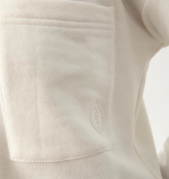 Nors Baldur Crop Sweatshirt Ekru - Resim 3
