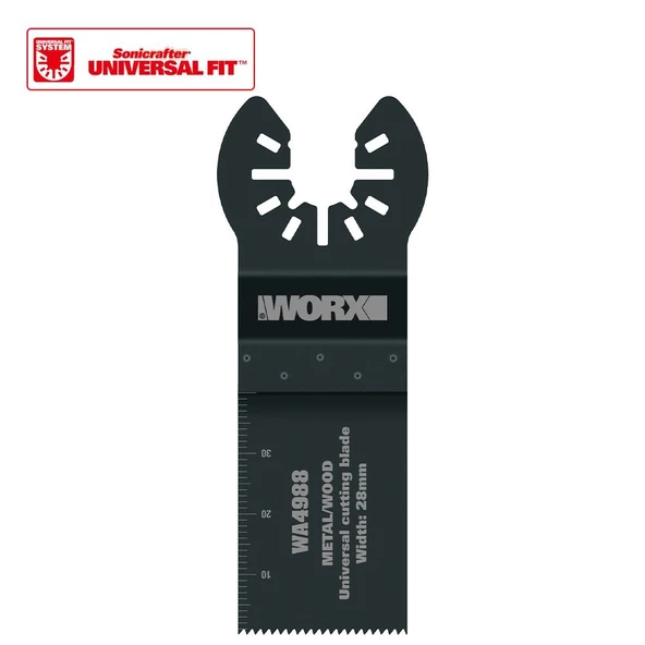 Worx Wa4988 Çok Amaçlı Raspalama Makinası İçin 28X40mm Metal, Ahşap, Fiberglas, Pvc Universal Kesme Bıçağı ürün görseli 1