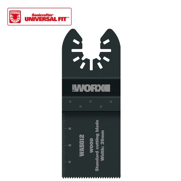 WORX WA5012 Çok Amaçlı Raspalama Makinası İçin 35x40mm Ahşap, Fiberglas, PVC Universal Kesme Bıçağı ürün görseli 1
