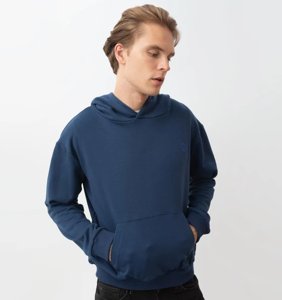 Nors Kvasir Kapüşonlu Sweatshirt Lacivert ürün görseli 1