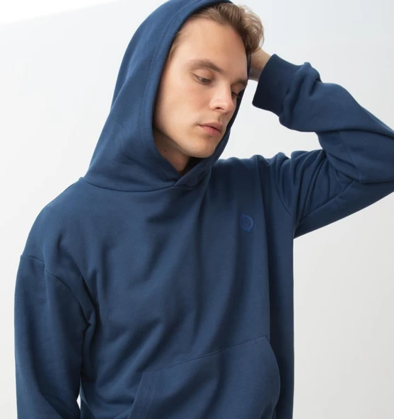 Nors Kvasir Kapüşonlu Sweatshirt Lacivert - Resim 3