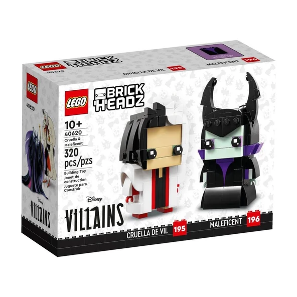 LEGO BrickHeadz 40620 Cruella and Maleficent ürün görseli 1