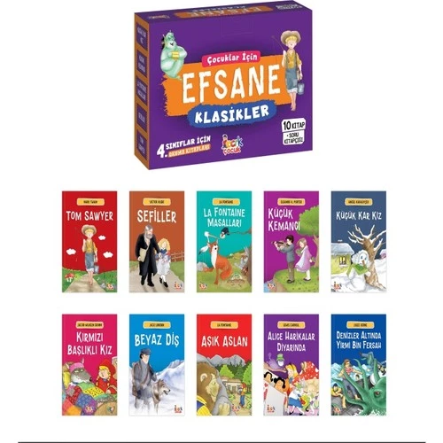 Bıcırık 4. Sınıf Çocuklar İçin Efsane Klasikler (10 Kitap) ürün görseli 1