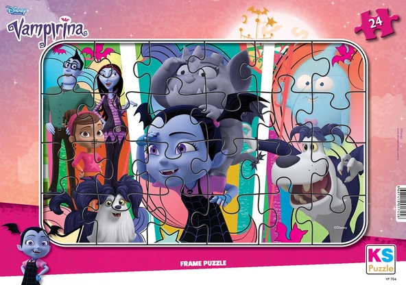 Disney Vampirina Lisanslı Frame Puzzle Yapboz 24 Parça ürün görseli 1