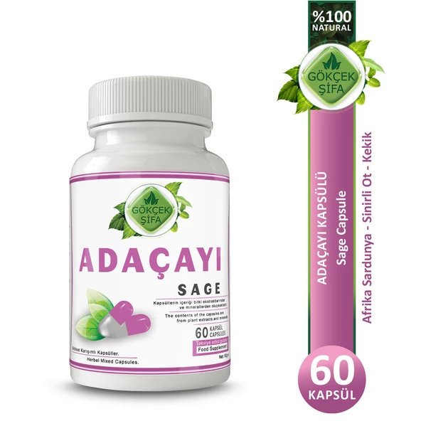 Adaçayı Kapsül (Sage Capsule) 60 Adet ürün görseli 1