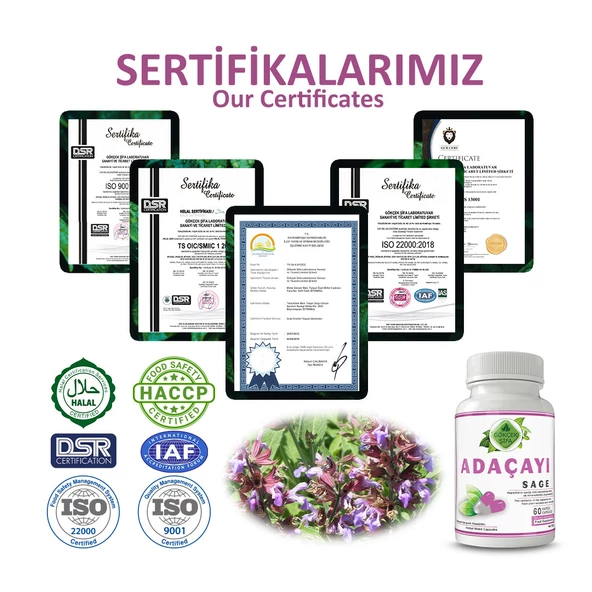 Adaçayı Kapsül (Sage Capsule) 60 Adet - Resim 5