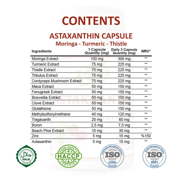 Astaksantin Kapsül (ASTAXANTHİN CAPSULE) 60 Adet - Resim 2